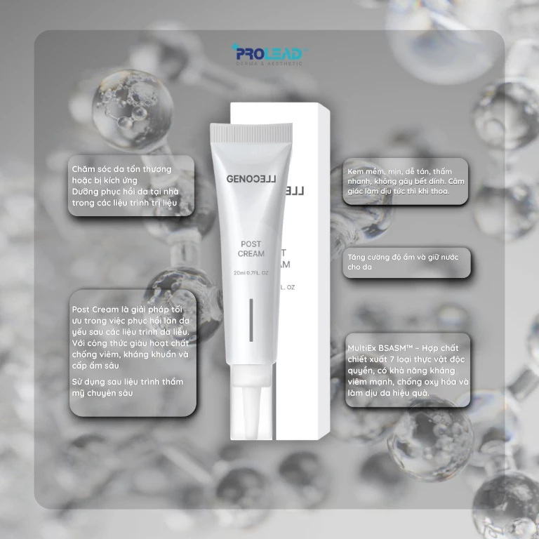 Post Cream – Giải pháp phục hồi da chuyên nghiệp cho Spa & Clinic